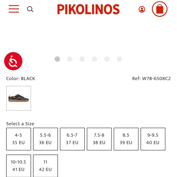 Pikolinos women US 39 gray leather upper tan accents leather lining laceup shoe - Picture 14 of 14